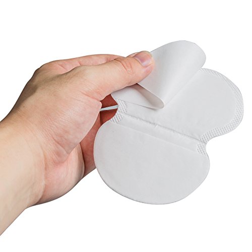 Almohadillas de sudoración para axilas, Hiperhidrosis de lucha de alta calidad para hombres y mujeres [80 unidades] cómodas,no visibles, extra adhesivas, protectores de vestido desechables/escondidas