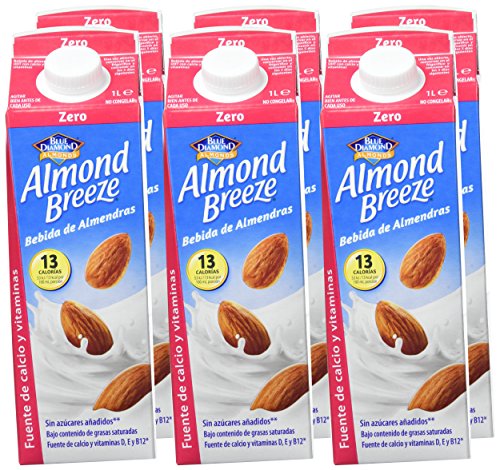 Almond Breeze Bebida de Almendra Zero - Paquete de 6 x 1000 ml - Total: 6000 ml