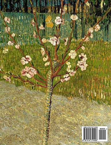 Almond tree in blossom, Vincent van Gogh. Ruled journal: 150 Lined / ruled pages, 8,5x11 inch (21.59 x 27.94 cm) Laminated