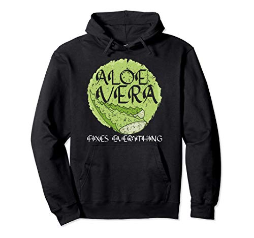 Aloe Vera Fixes Everything Gardener Herbalist Healer Sudadera con Capucha