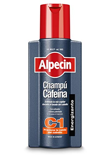 Alpecin Champú Cafeína C1, 1 x 250 ml – champú anticaída para hombres