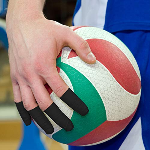 ALPIDEX 6 x Cinta Adhesiva Deportiva 3,8 cm x 10 m, Color:Negro