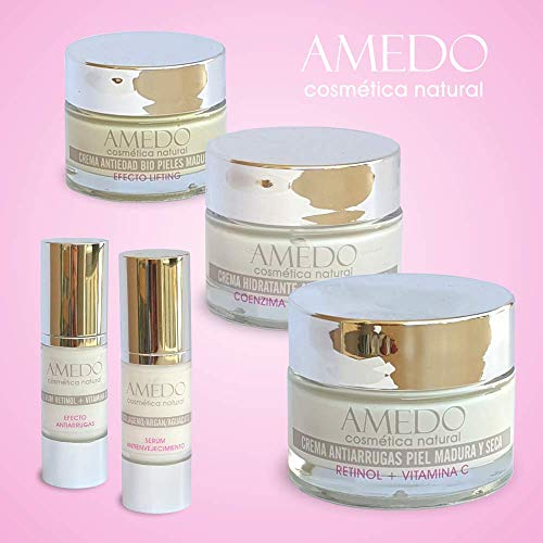 ALTAMENTE EFECTIVA - CREMA DE RETINOL MAS VITAMINA C - Crema natural. Crema antiedad hidratante para la cara, cuello y contorno de ojos. Día y noche, diseñada para la piel madura y seca - 50 ml