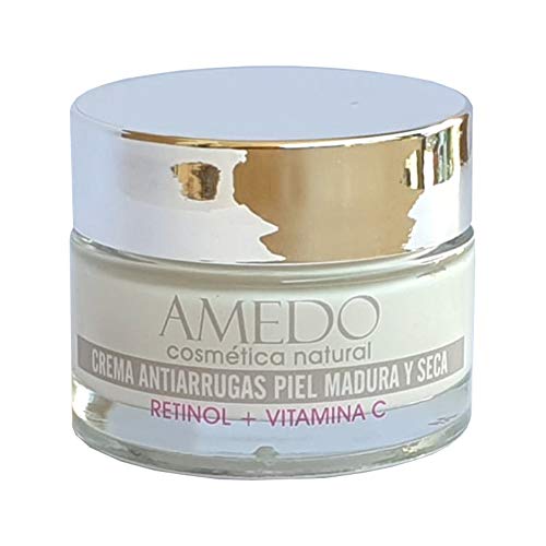 ALTAMENTE EFECTIVA - CREMA DE RETINOL MAS VITAMINA C - Crema natural. Crema antiedad hidratante para la cara, cuello y contorno de ojos. Día y noche, diseñada para la piel madura y seca - 50 ml