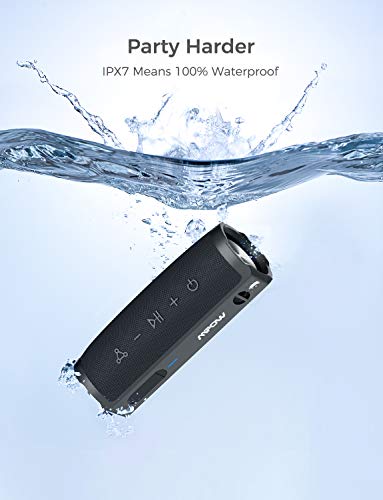 Altavoces Bluetooth Portatiles, MPOW Soundhot R9 Altavoz Bluetooth a Prueba de Agua, Altavoz portátil IPX7 con 24H de Tiempo de reproducción, Modo PartyCast, Sonido estéreo de 30W, Bluetooth 5.0