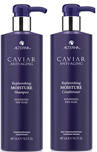 Alterna Caviar Anti-Aging Replenishing Moisture DUO: Shampoo and Conditioner (16.5 oz Each) by Alterna