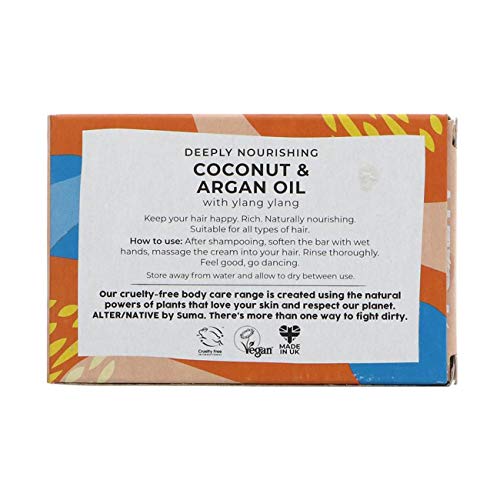 Alter/Native Coconut and Argán Hair Conditioner Bar, 95 g