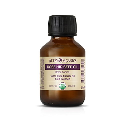 Alteya Organic aceite de rosa mosqueta 100 ml – 100% puro aceite orgánico con certificado USDA creado de semillas de rosa mosqueta (escaramujo) prensadas en frío - hidratante, nutritivo, anti-envejecimiento, grado terapéutico para la piel