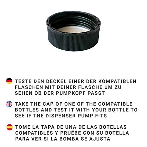Altglas Dispensador 'Zagreb' - Bomba/Dosificador de jabón de Acero Inoxidable para Hacer tu Propia jabonera (Plateado Cepillado)