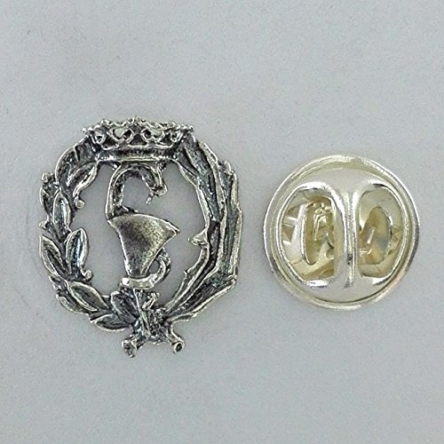 Alylosilver Insignia Profesional de Farmacia Pin para Hombre Mujer en Plata 925 con Caja para Regalo.