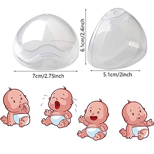 AMACOAM Caja Chupetes Bebe Guarda Chupetes Bebe Portachupete Portátiles Caja de Chupete Infantil para Bebé Caja de Almacenamiento Libre de BPA, No Tóxico Caja Chupete Transparente 6 Piezas