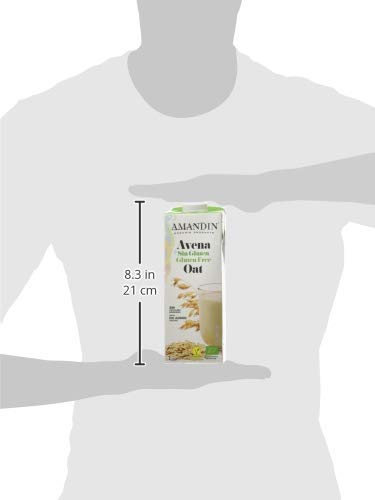 Amandin Bebida Ecológica De Avena Sin Gluten 1L. 1000 ml