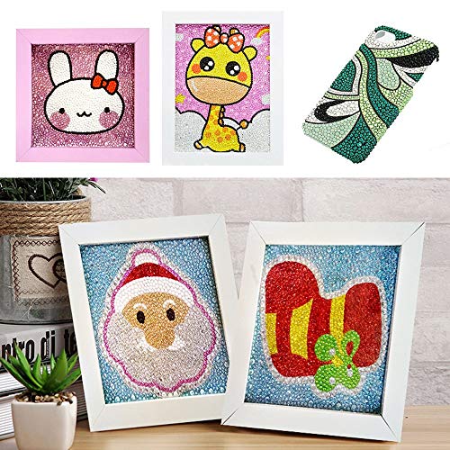 Amaoma Pegatinas Autoadhesivas de Diamantes de Imitación Gemas Pegatinas Uñas Decorativas Brillantes para la Cara Manualidades Material Artesania Color Piedras Cristal 3mm 4mm 5mm 900 Piezas