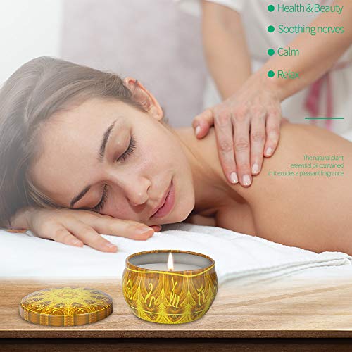 AMAYGA 8 Pack Regalo de Velas Perfumadas,Velas Aromaticas,Cera de Soja Natural,Aromaterapia Decoración para Relajación Fiesta Boda Baño Yoga Cumpleaños Navidad Día de San Valentín Regalos