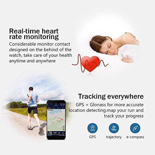 AMAZFIT Bip Smartwatch Monitor de Actividad Pulsómetro Ejercicio Fitness Reloj Deportivo (Versión Internacional) Negro/Black