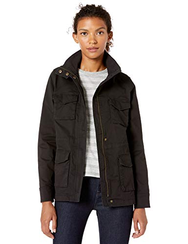 Amazon Essentials - Chaqueta de uso diario para mujer, Negro, US M (EU M - L)