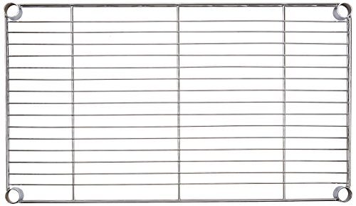 AmazonBasics - Estantería con 3 baldas, cromado