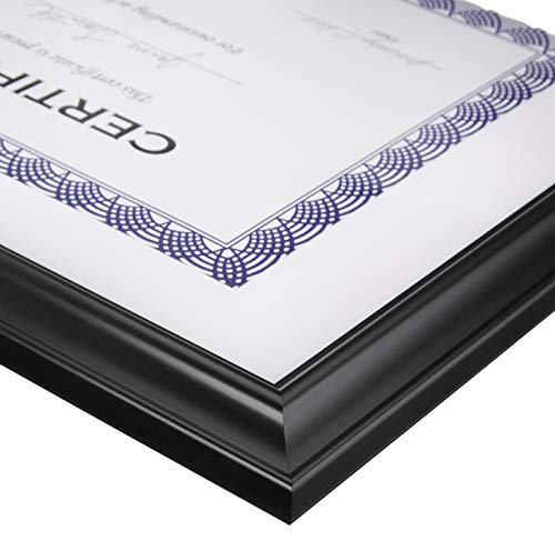 AmazonBasics - Marco para documentos con paspartú, color negro, 1 unidad