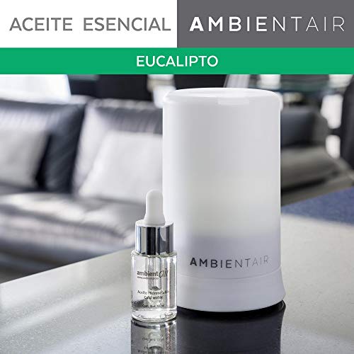 Ambientair. Aceite perfumado hidrosoluble 15ml. Aceite hidrosoluble Eucalipto para humidificador de ultrasonidos. Perfume de Eucalipto para ambientador de vapor de agua. Aceite perfumado sin alcohol.