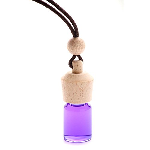 Ambientair Basic. Ambientador para coche Lavanda. Ambientador sin alcohol con tapón de madera. Fragancia suave y duradera que no causa mareos ni irritación.