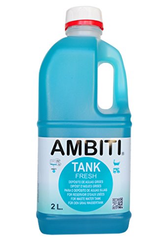 Ambiti Tank Fresh, 2 litros, Aditivo para el depósito de Aguas Grises, Ducha, fregaderos y desagües.