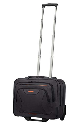 American Tourister At Work - Maletín para portátil, Negro (Black/Orange)