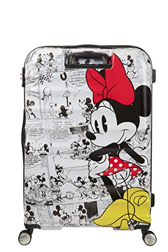 American Tourister Disney Wavebreaker - Maleta Infantil, Spinner L (77 cm - 96 L), Multicolor (Minnie Comics White)