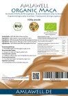 Amlawell polvo de maca orgánica de Perú / 1 kg embalado en Alemania / cultivo orgánico controlada / BIO - DE-ÖKO-039 (1000 g)