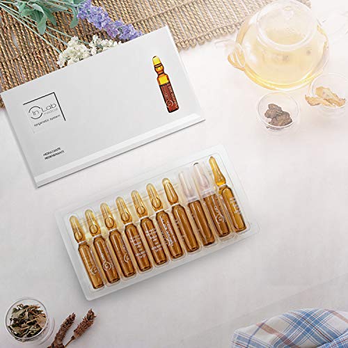 Ampollas Ácido Hialurónico 1% Suero de ácido hialurónico/Dermaroller Sueros faciales Ampollas/Activo Potenciador antiarrugas hidratante altamente concentrado Mujeres (2ml ×10）