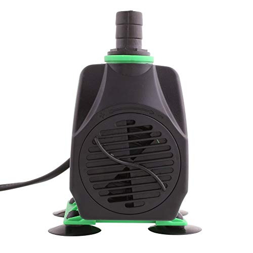 Amzdeal Bomba de Agua Bomba Sumergible Bomba Circulacion, 24W 3000L / H max Altura de 3m Bomba de Fuente, Acuario, Pecera para el Agua Dulce y Marino