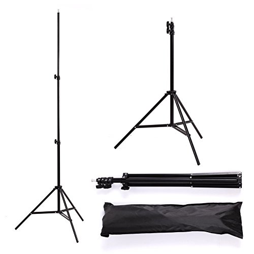 Amzdeal Softbox 50 x 70 cm Kit de lluminación Ventana de luz para fotográfico, Lluminación Continua Estudio Fotografía - 1x 135W Bombilla+ 1x Softbox + 1x Trípode Montaje Universal + Bolsa de Tela versión