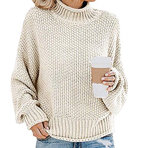 A/N OtoñO E Invierno Nuevo SuéTer Jersey De Cuello Alto De Hilo Grueso para Mujer