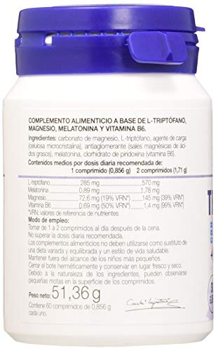 Ana Maria Lajusticia Triptófano Con Melatonina, Magnesio Y Vitamina B6 Pack 2 Unidades 120 Unidades 50 g