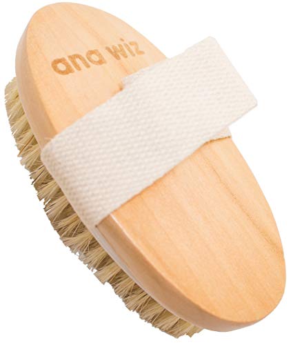 Ana Wiz - Cepillo de madera con cerdas naturales de jabalí y mango de madera de loto, 100 g