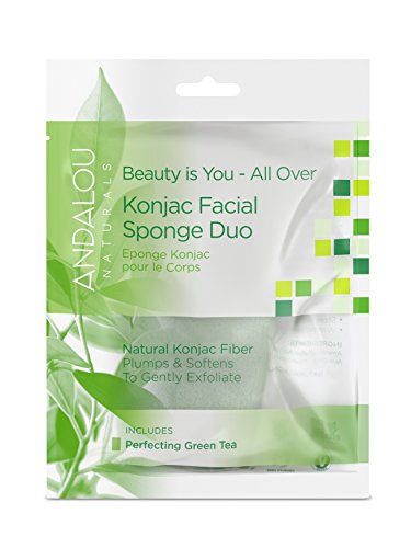 Andalou Naturals - Esponja corporal Konjac, 1 unidad