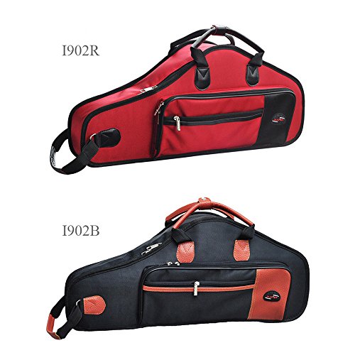 Andoer1680d Estuche Oxford de tela acolchada para saxofón, estuche blando con tirantes ajustables para saxofón, Oxford Cloth Bag - Black