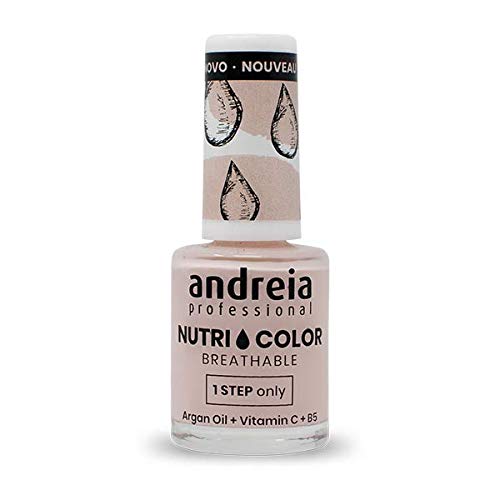 Andreia Professional NutriColor - Esmalte de Uñas Vegano Transpirable - NC10 Rosa - 10,5ml