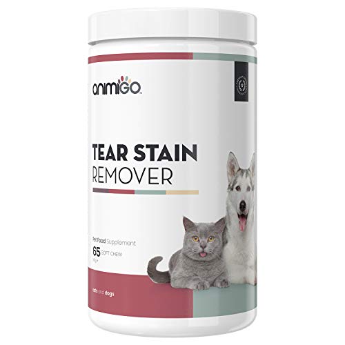 Animigo Limpiador de Ojos para Perros y Gatos | Suplemento Natural para Manchas Lagrimales, Inmunidad y Membrana Mucosa | Eufrasia, Malvavisco y Arándano. Vitaminas A, B y C | 60 Cápsulas Blandas