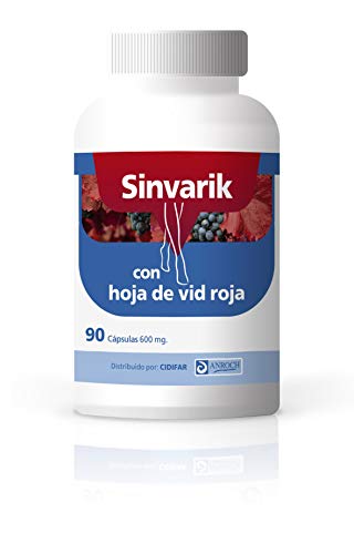 Anroch Sinvarik, Producto Natural para Piernas Cansadas, Varices y Hemorroides - 60 Cápsulas