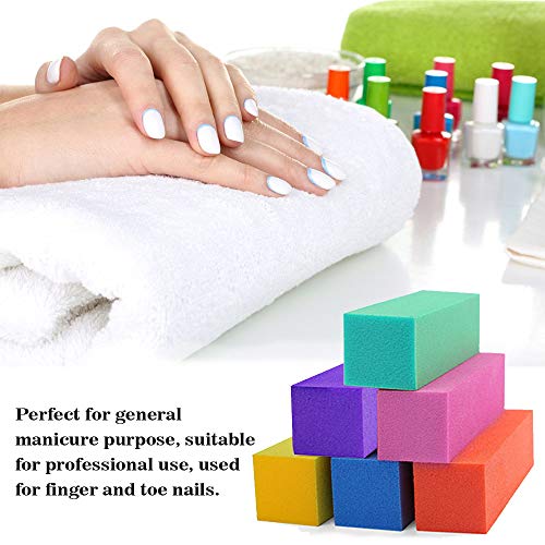 Anself 10 piezas de Tampón para Uñas, Lijado en Bloque, Esponja, Tampones para Uñas, Archivos, Manicura, Pedicura Pulido