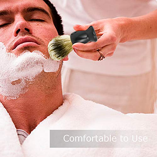 Anself Brocha de Afeitar para Hombre Cepillo De Barba para Herramientas de Afeitaro 2in1(Type1)