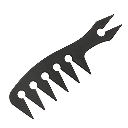 Anself peine de dientes anchos Caballero Vintage Oil Head Pomada Estilo Peine Herramientas de peluquería