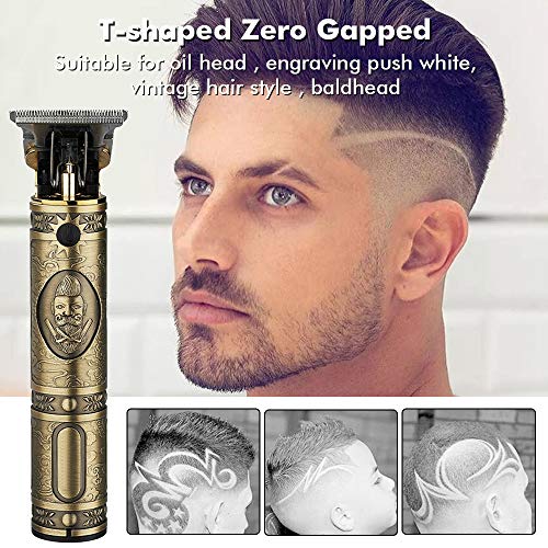 Anself Recortadora Eléctrica para Hombres, Máquina Cortapelo, Recortadora de Cabello para Hombres, con LED de Luz Rápida, Carga USB