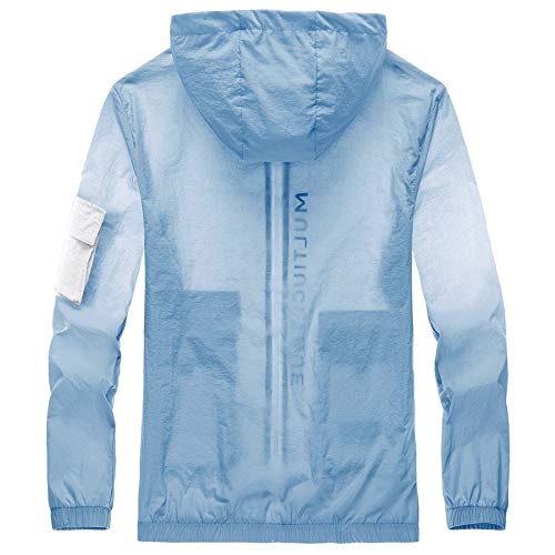 Anti UV protección solar delgada hombres mujeres Outwear pesca con capucha viaje camping al aire libre senderismo Tops camisa cremallera