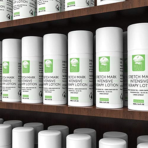 Antiestrias Crema - (100 ml) Organicos y Naturales Crema Estrias Embarazo - Reduzca las estrías y cicatrices de la cirugía, Embarazo y cicatrices queloides - Loción de terapia intensiva orgánica natural