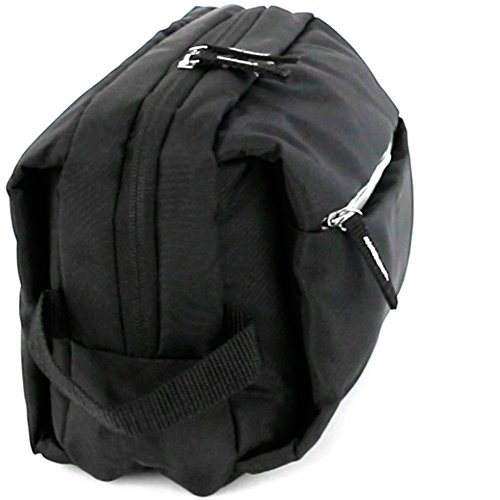ANTONIO MIRO Neceser Impermeable Nylon Negro - Amplio con Bolsillos exterior e interior - Logo bordado - Ideal para viaje - Satisfacción garantizada!