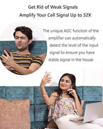 ANYCALL Amplificador 4g 800MHz Band 20 Soporte 4G LTE Datos Coverage Repetidor Señal Celular Teléfono Móvil para EI Hogar y la Oficina