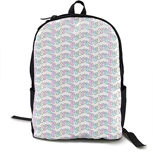 AOOEDM Qatdesy Petra (Personalizada) Mochila Escolar Ligera, Mochila clásica Unisex, Bolsa para computadora portátil, Bolsa de Viaje