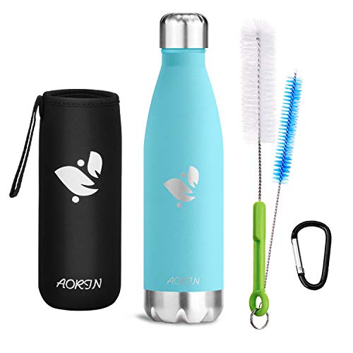 Aorin, Aislamiento de Vacío Botella de Agua de Acero Inoxidable, 750ml