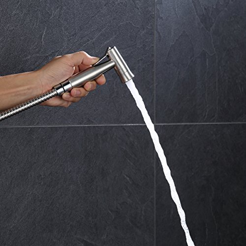 AOZBZ 2 Modos Cabeza de Bidé de Mano Shattaf Pulverizador, Acero Inoxidable Bidet de Ducha de Baño Spray Faucet G1/2 Conectore